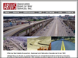 Web site www.arws.com, Associated Right Of Way Svc